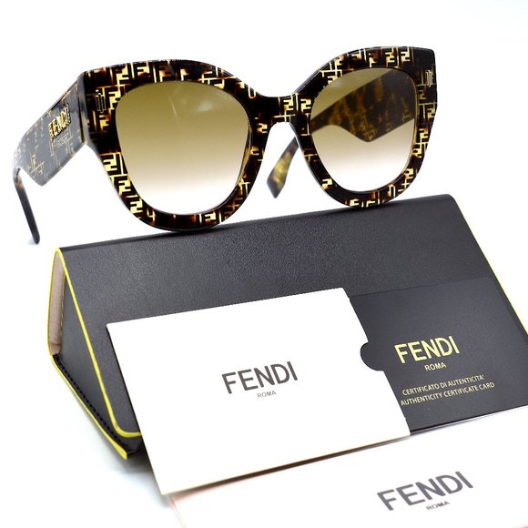 Fendi Accessories - FENDI FF0435/S H7P PATERN HAVANA SUNGLASSES